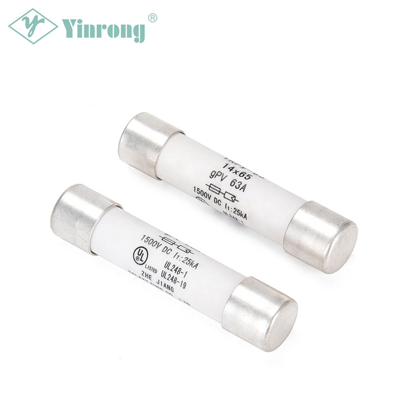 1000VDC 63A 14×65mm সোলার পিভি ফিউজ লিঙ্ক